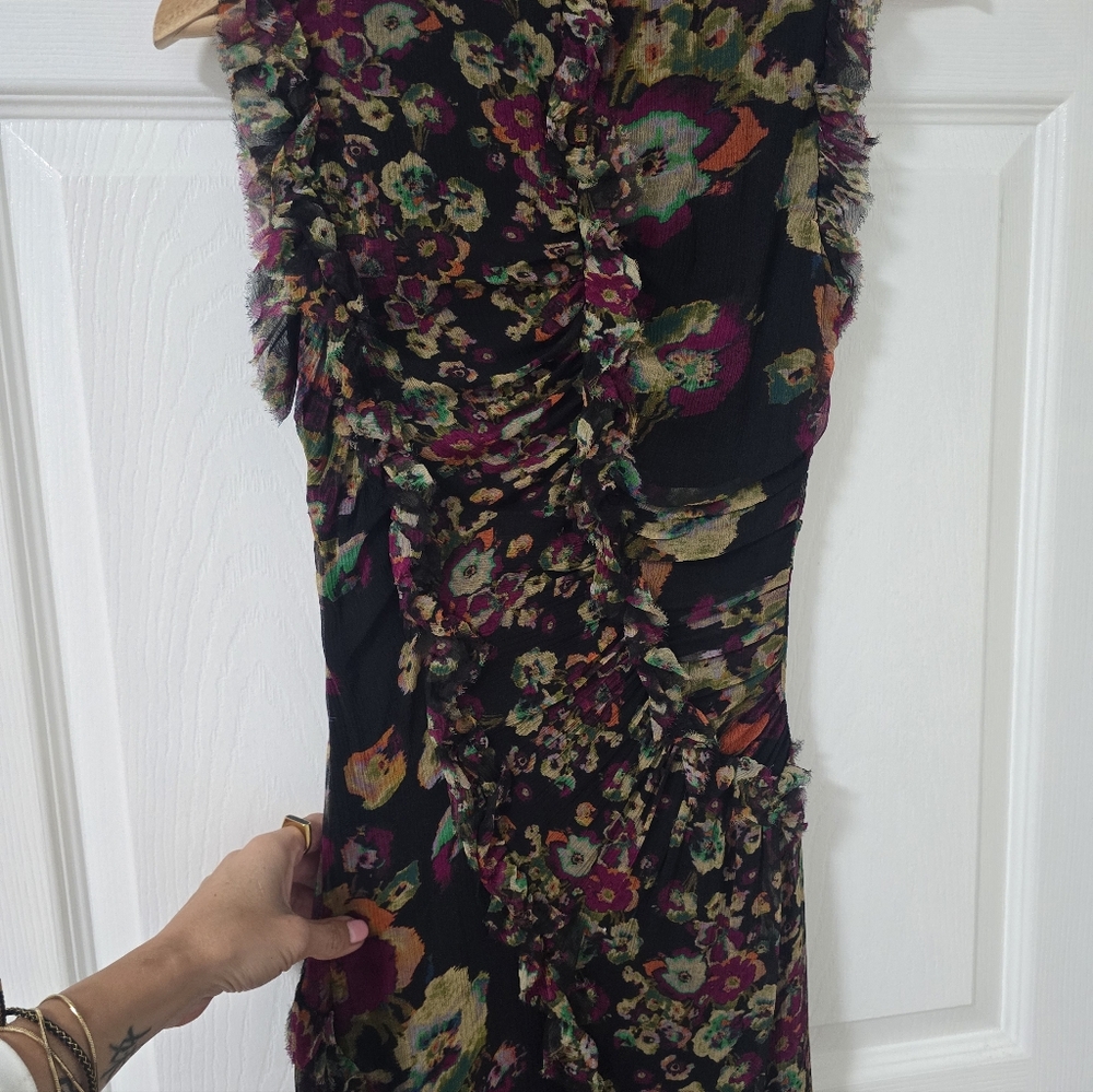 Ulla Johnson Silk Avrelie Sleeveless Floral Midi Dress Size XS - Picture 11 of 13